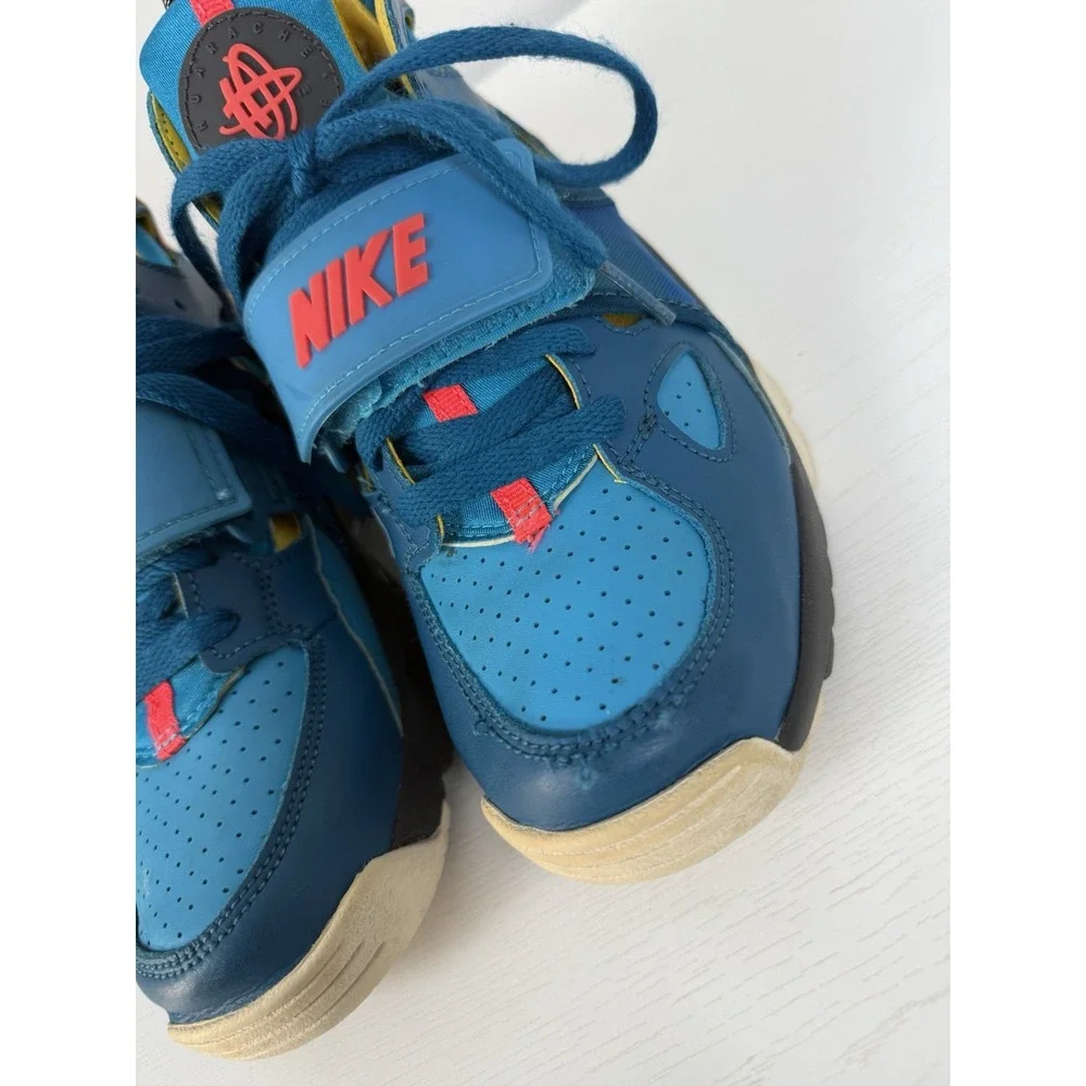 Nike Air Trainer Huarache Green Abyss Blue Lagoon‎ Size 5.5 Youth Shoes Sneakers